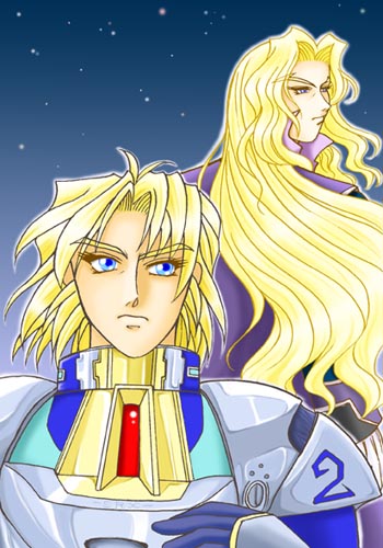 イメージは「銀河鉄道999」…いや、ただ兄さんをメーテルっぽく、というのが目標だっただけですが(笑)ちなみにおまけがあります…お暇な方は探して見てやって下さい。ぴんくです(笑)